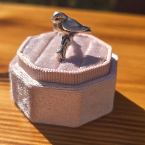 James Avery Bird On A Branch Sterling Silver Ring - Picture 6 of 8